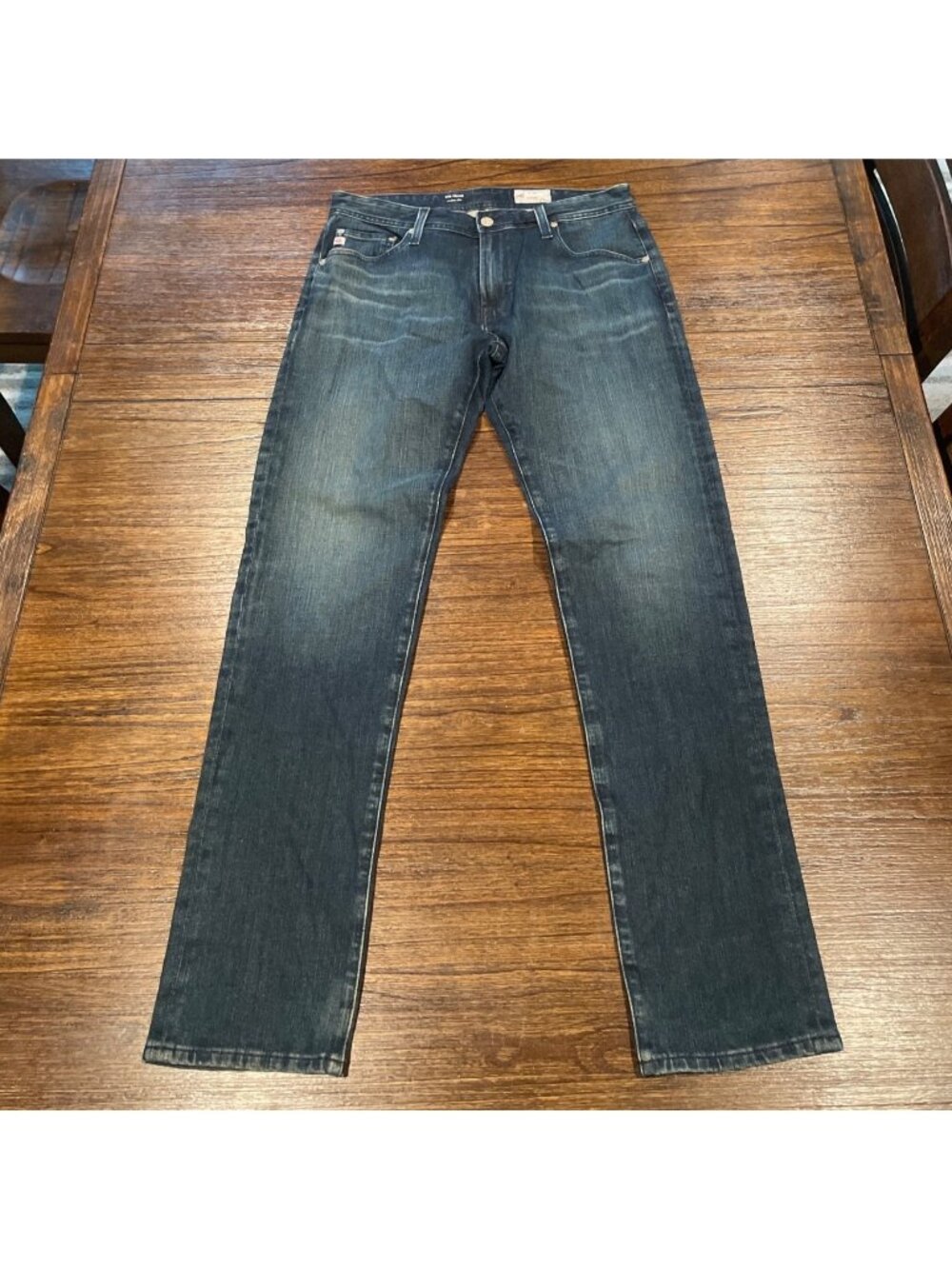 AG Tellis Modern Slim Jean Mens 32x33 6 Yrs Quincy Medium Wash Denim360 Faded